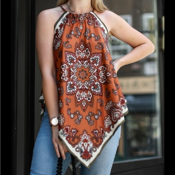 NWOT ZARA Scarf  Tank - Picture 1 of 11